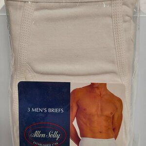 Vintage Allen Solly White Fly Front Briefs 36 100% Cotton 3 Pair